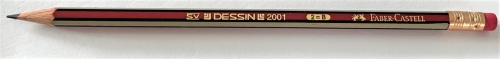 Faber-Castell pencil Dessin 2001, hardness grade: 2B